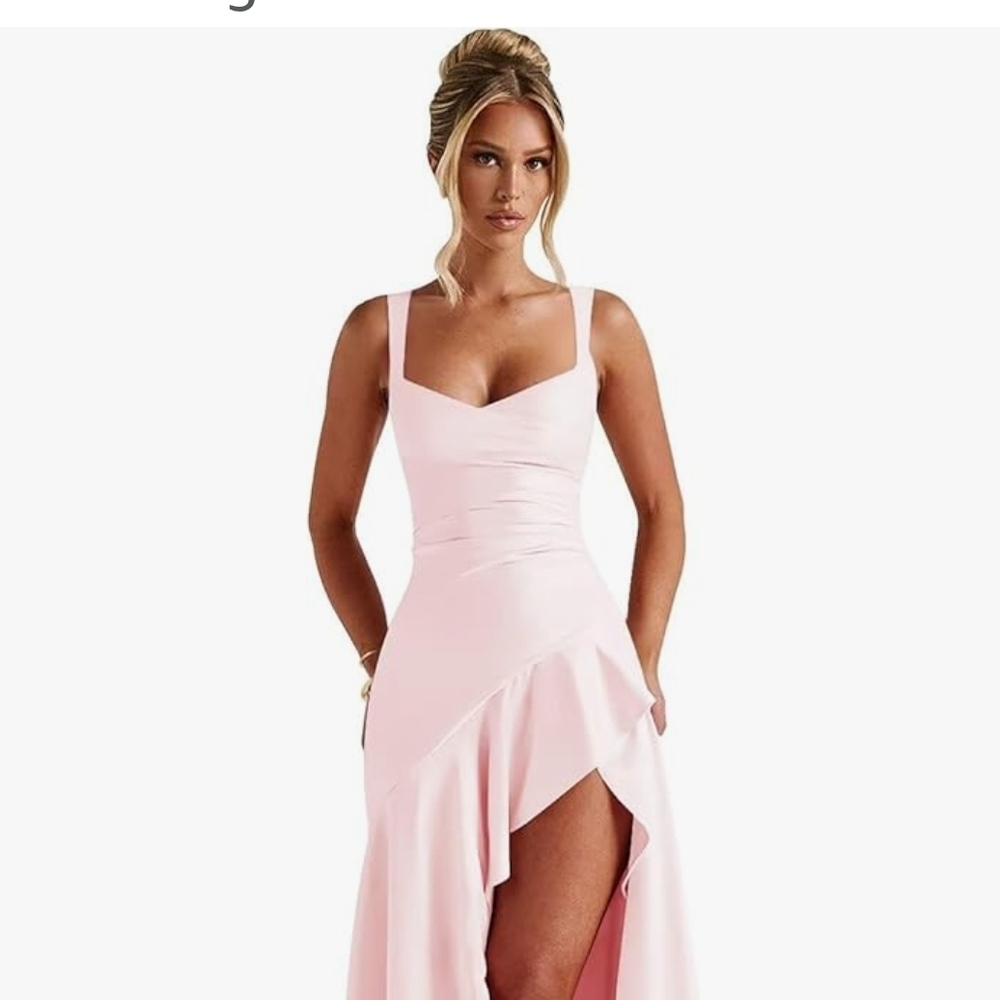 Elegant Pink Evening Gown